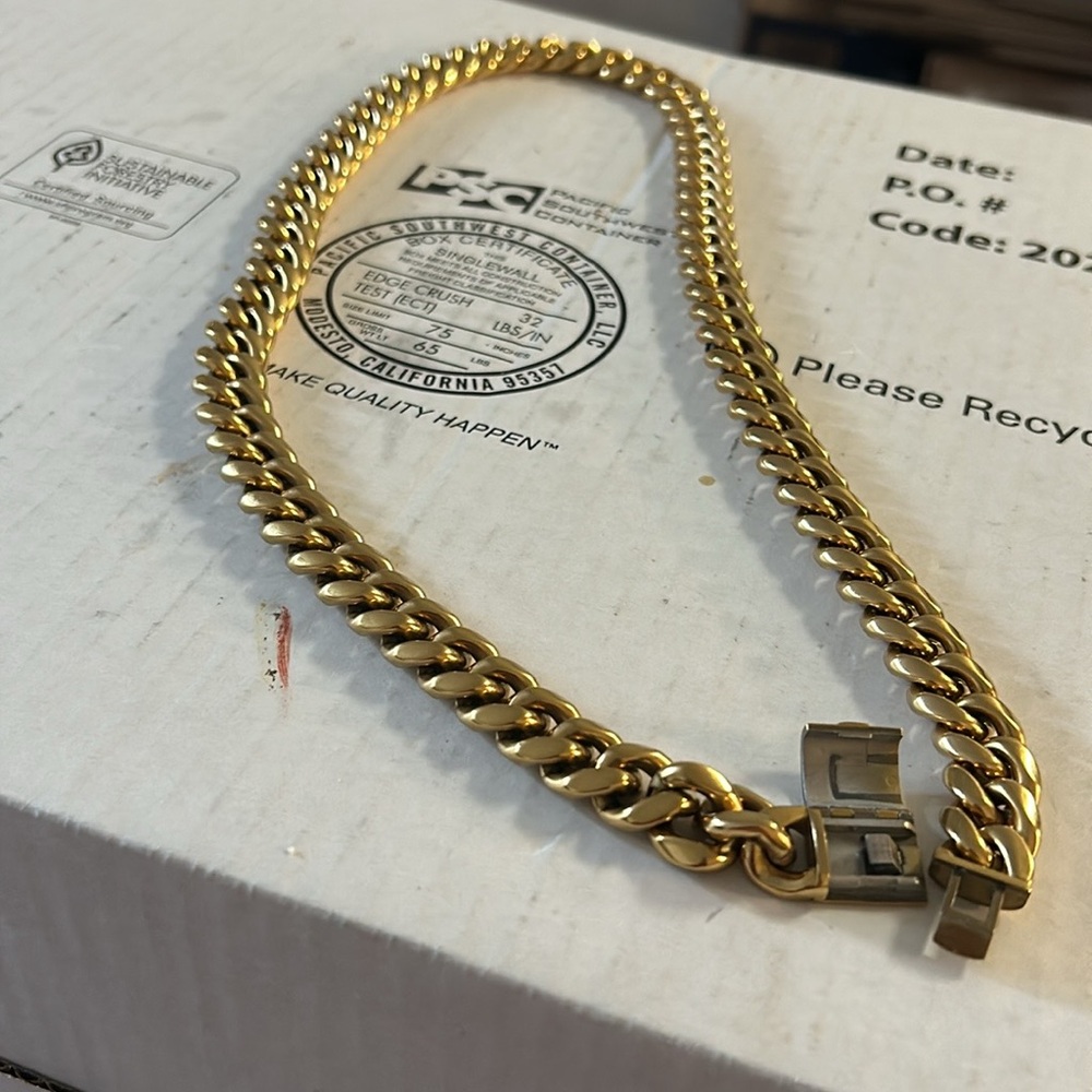24” inch gold necklace